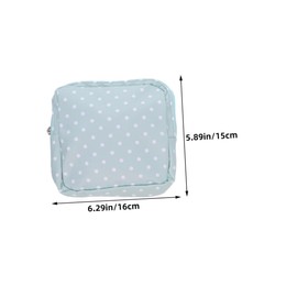 COLLBATH 4pcs Reusable Period Pouch Set for Women Compact Sanitary Napkin Storage Bags with Moisture Resistant Privacy Protection for Travel Office School