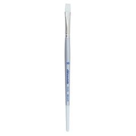 Silver Brush Limited 1502S-10 Silverwhite Bright Paintbrush for Watercolour, Gouache, Inks, Dyes, Fluid, & Flow Acrylic, Size 10, Short Handle