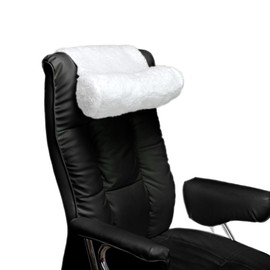 Roe & Moe Recliner Neck and Head Pillow Non Slip Fleece Couch Support Comfort Pillow Roll with 2 Storage Compartments