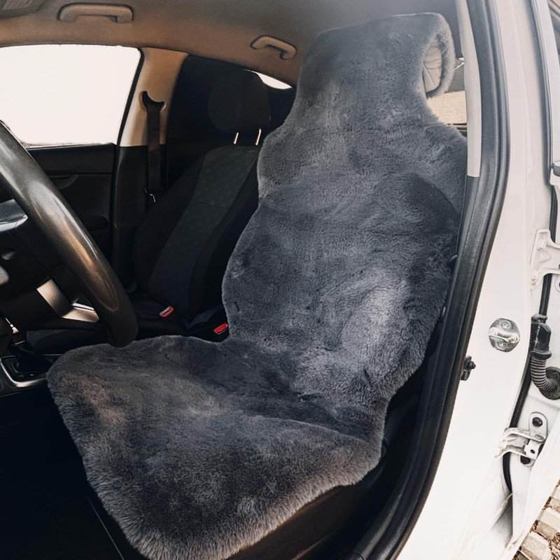 oyiiwen Universal Size Faux Sheepskin car seat Covers, Washable seat