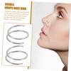 SHOWERORO Elegant Nose Jewelry Spiral Nose Ring Hoop Ring Jewelry