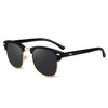 LumiSyne Men's Polarized Square Sunglasses, Retro Club Style Sunglasses, Ultra