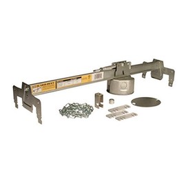 Raco 931 Grid-Brace with 4 in. Round Ceiling Box, 2-1/8 in. Deep, Two 1/2 & Four 1/2 & 3/4 in. Concentric KO's Gray