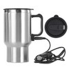 Glomora 12V Car Heating Cup, 300ml Stainless Steel Travel Electric