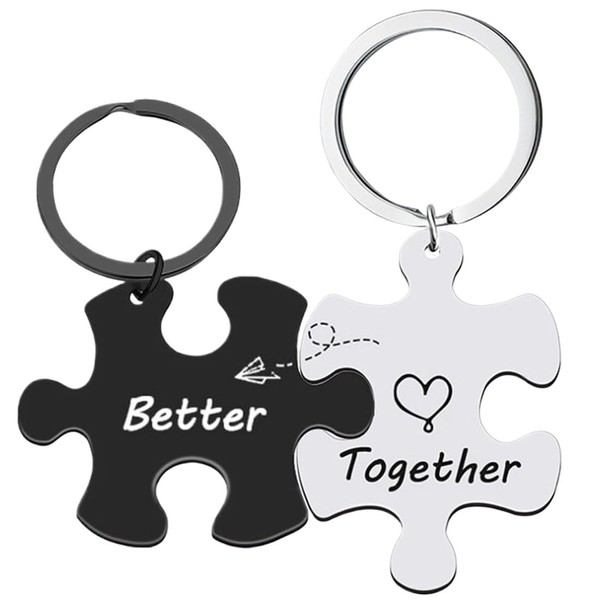 PNPGDYK R Puzzle Keyring Partner Couples, Keyring for Couples, Couples
