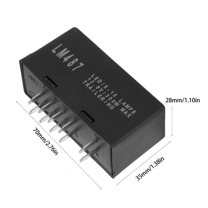 Electronic Turn Flasher Relay,10Pin Hazard Warning Turn Flasher 10383321 Replacement
