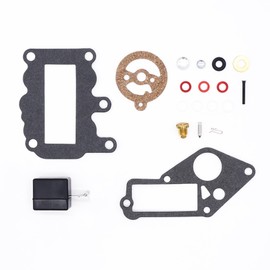 OXCANO 382048 Carburetor Repair Rebuild Kit Compatible with Johnson Evinrude 9.5 HP BRP OMC SysteMatched 1964-1973, ALL 9 1/2 HP Models 1964-1973 Replacement for 765630