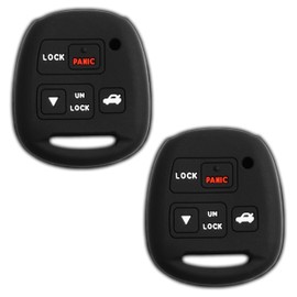 KeyGuardz Keyless Entry Remote Car Smart Key Fob Outer Shell Cover Soft Rubber Case for HYQ1512V HYQ12BBT (2-Pack)