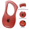 BGMUSER Lyre Harp 7 Strings with Bag,Tuning Wrench,Metal Strings, Mahogany