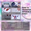LUCKIGUCK Infusible Transfer Ink Sheets 12 Pieces on T-Shirt and