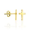 Elegant Cross Earrings Gold | As a Communion and Confirmation