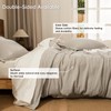 PHF 100% Cotton Muslin Duvet Cover King Size, 3-Layer Guaze