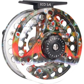 M MAXIMUMCATCH Maxcatch ECO Trout Fly Reel Large Arbor #1/2#3/4#5/6#7/8 Fly Fishing (Brook Trout, 7/8 wt)