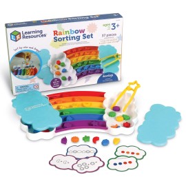 Learning Resources Rainbow Sorting Set Toddler Learning Toy Fine Motor Skills Ages 3 and Up