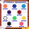Coopay 250 Pcs Plastic Poker Chips for Texas Hold'em, Blackjack,