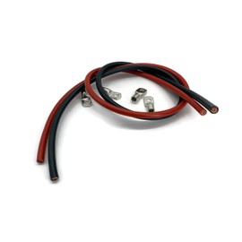 eXODA Cable 35 mm2 M8 4x Ring Eyelets with 1 m Each Red and Black
