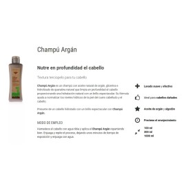 Salerm Shampoo Biokera Con Aceite De Argán 1lt