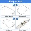 sourcing map Metal Purse Frame 11 in, 2 Pcs Rectangle