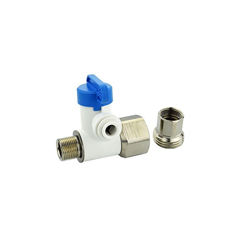 John Guest ASVPP5LF Angle Stop Adapter Valve, 1/2" x 3/8"