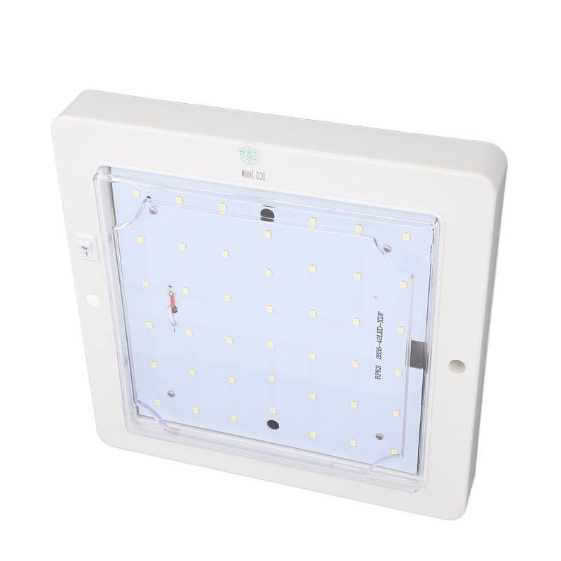 8x8 Inch DC 12‑24V Square RV Cabin Ceiling Lamp 9W