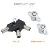 HCmotorku Motorcycle Hard Saddle Bag Lock Set with Key Fit
