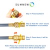 24 Feet 1/2-Inch ID Natural Gas Hose with Quick Connect