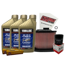 Cyclemax Full Synthetic Tune Up Kit compatible with 2022-2025 Yamaha YZF-R7 w/Spark Plugs