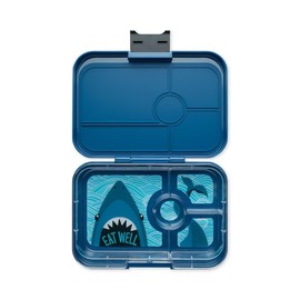 yumbox Tapas 4 Compartment Bento Box (Monte Carlo Blue (Shark Tray))
