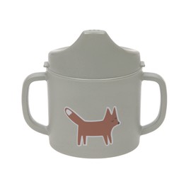 LÄSSIG Little Forest Fox Sippy Cup with Handle and Removable Lid 150 ml