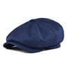 BOTVELA Men's 8 Piece Newsboy Flat Cap 100% Cotton Gatsby