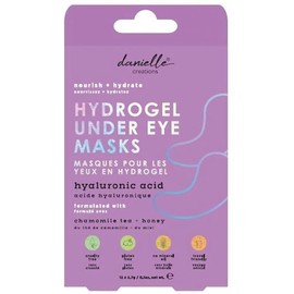 Danielle Creations Nourish & Hydrade Hydrogel Under Eye Treatment Masks with Hyaluronic Acid, Chamomile Tea & Honey