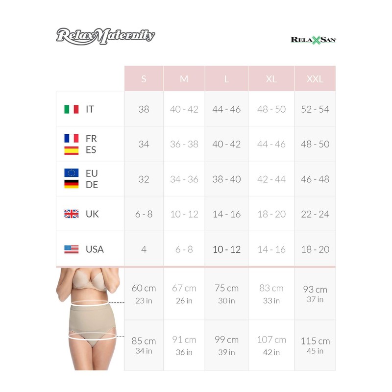 RelaxMaternity 5100 (White, S) Cotton over the bump maternity knickers