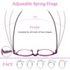 Lumiha 3-Pack Blue Light Blocking Reading Glasses for Women, Lightweight