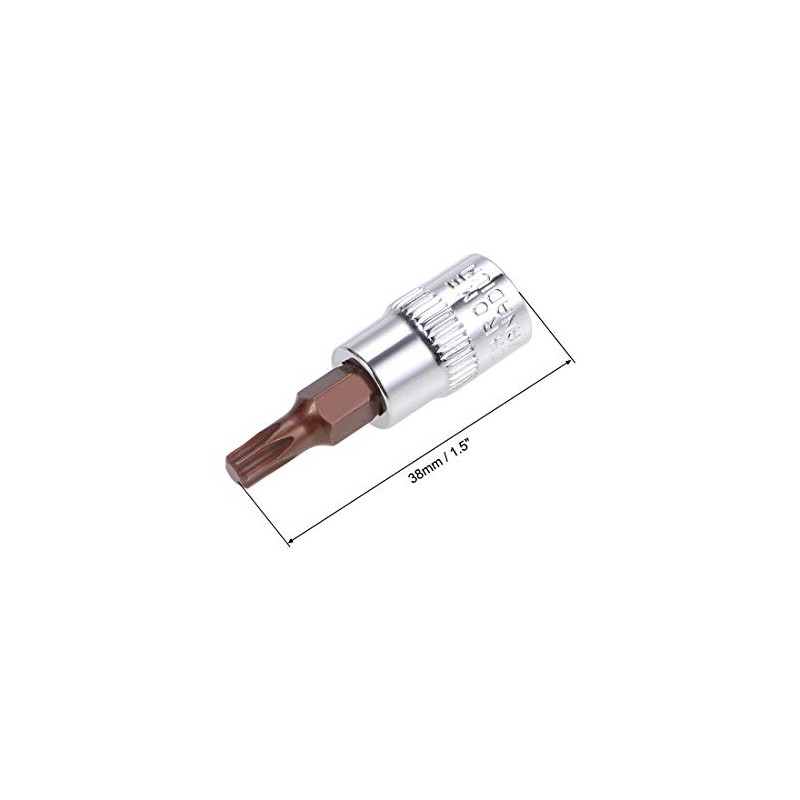 sourcing map 2pcs 1/4" Drive x T20 Torx Bit Socket,