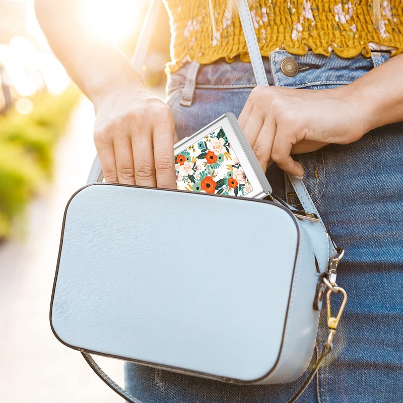 Rimilak Metal Credit Card Holder, Mini Credit Card Wallet RFID