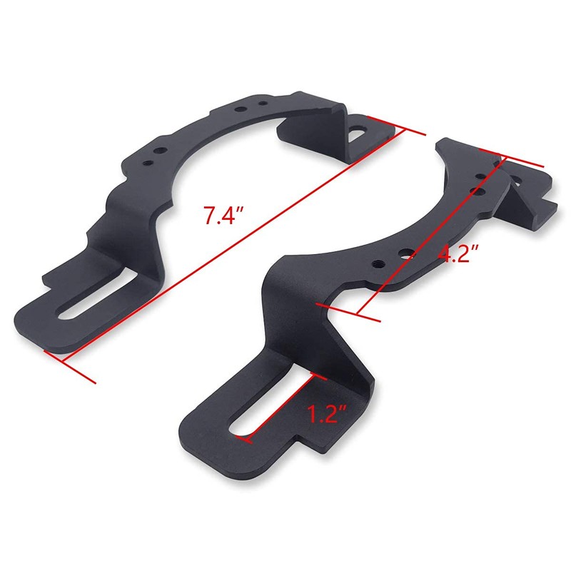 XJMOTO 4 inch LED Fog Light Front Bumper Mounting Brackets