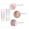 Vaguelly 100pcs DIY Bear Nail Charms Manicure Decals for Art