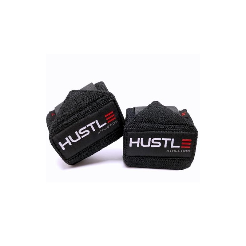 Hustle Athletics Wrist Wraps Weightlifting - Best Support for Gym