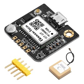 Receptor de módulo GPS, posicionamiento satélite de navegación NEO-6M (Arduino GPS, Microcontrolador Drone, Receptor GPS) compatible con 51 microcontroladores STM32 Arduino UNO R3 con antena de alta