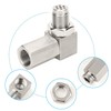 GisWell Sauerstoffsensor Extender, M18x1.5 Lambdasonde Verlängerung Edelstahl 90° Lambda Eliminator