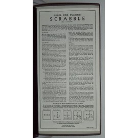 Vintage 1953 Copyright Scrabble Selchow and Righter Co