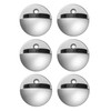 Navaris Floor Mounted Door Stops (Pack of 6) - Metal