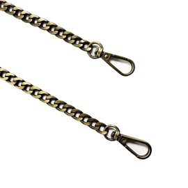 TSJ 47 inch Handbag DIY Chains with Buckles, 1 PCS Metal Shoulder Cross Body Bag Handbag Purse Replacement Chain Strap for Women (Bronze)