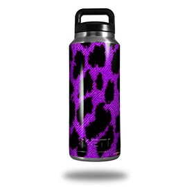 Purple Leopard - Decal Style Skin Wrap fits Yeti Rambler Bottle 36oz (YETI NOT INCLUDED)