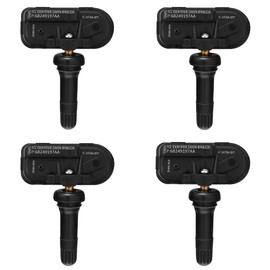 Riloer Tire Pressure Monitoring Sensors - 4pcs 68249197AA, Compatible with Je*ep CHER*OKEE Compatible with Do*dge Ra*m 2500 3500 4500 5500