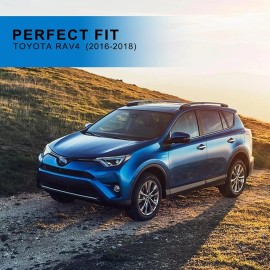 Aftermarket 2016-2018 Rav4 Front Bumper Upper Grille W Chrome Strip TO1200406, 53101-0R120