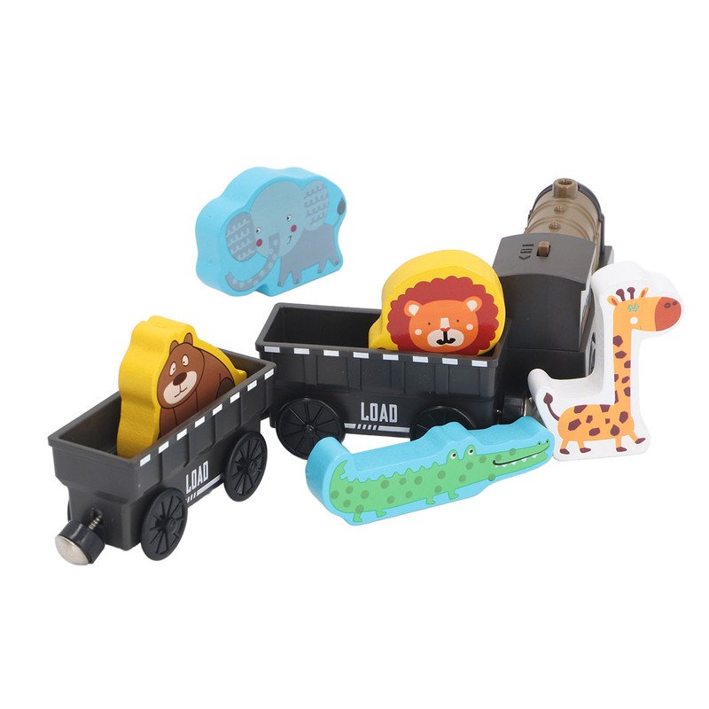 Electric Magnetic Animal Toy Train Set Preschool Educational Learning Toy