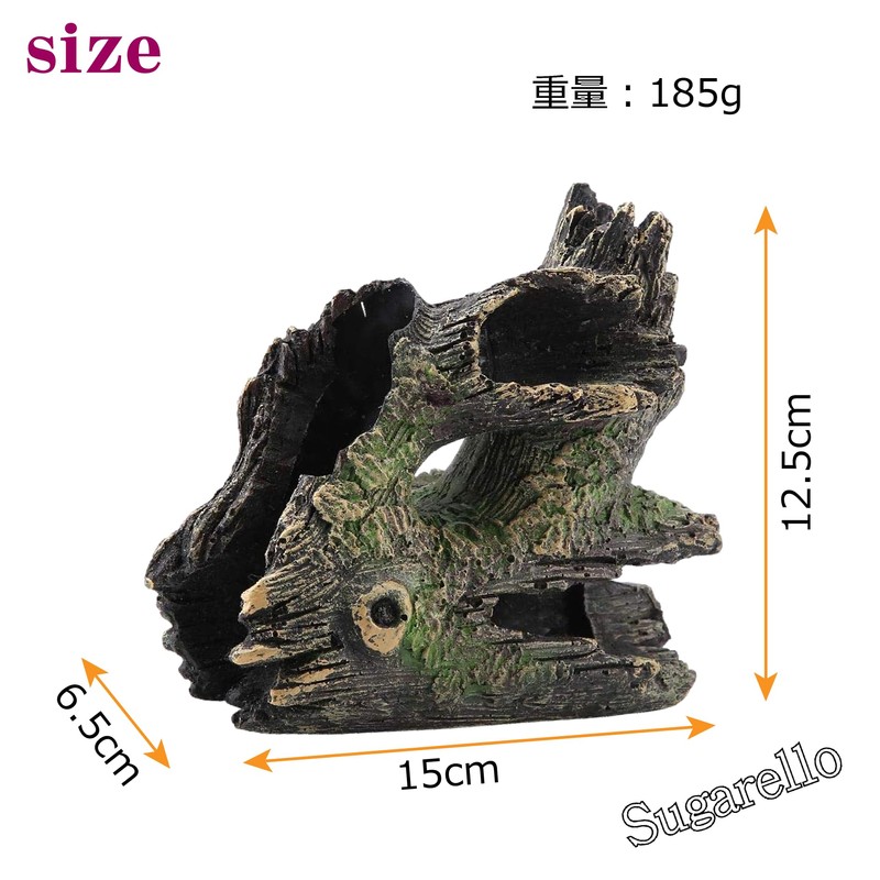 Sugarello Reptile Cave Climbing Tree Playground Driftwood Aquarium Terrarium Decoration