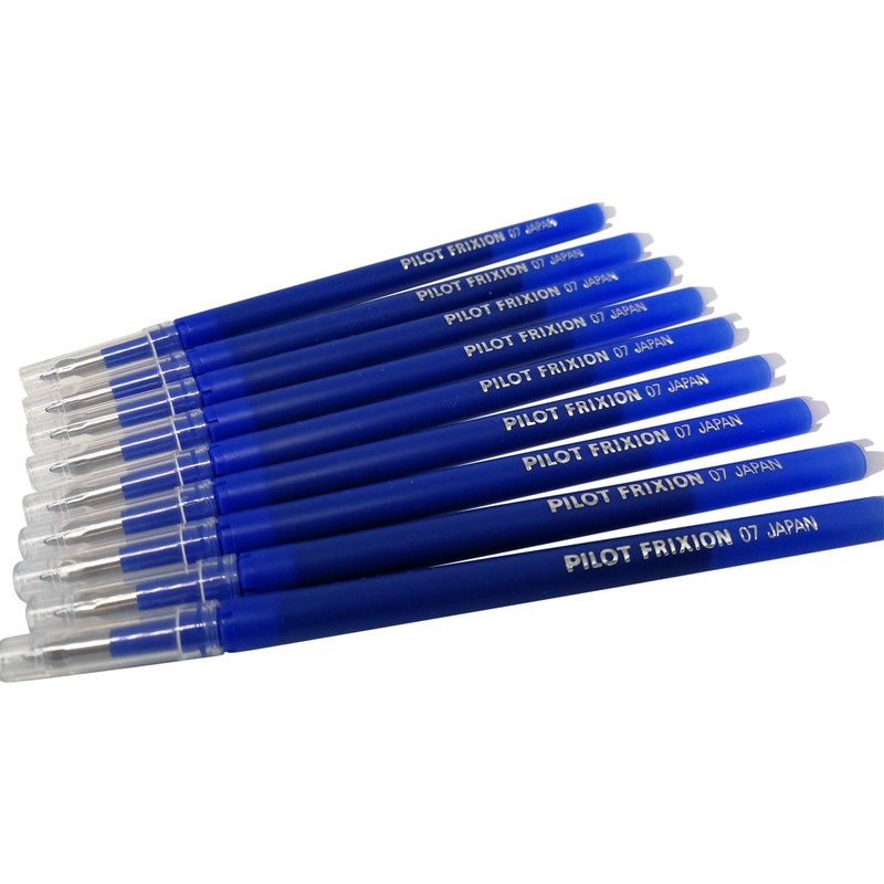 Pilot Frixion erasable pens refill, 9 refill bundle Blue color