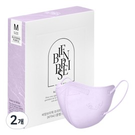 Bienbrise Premium Air Slim Mask Medium KF94, 10-pack, 2 packs, Blooming Purple / 비앙브리제 프리미엄 에어슬림 마스크 중형 KF94, 10개입, 2개, 블루밍 퍼플
